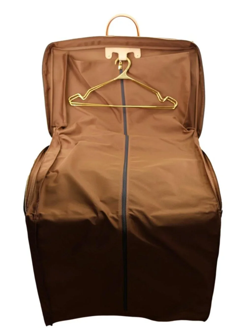 Louis Vuitton 2 Hangers Monogram Canvas Garment Cover Bag Brown